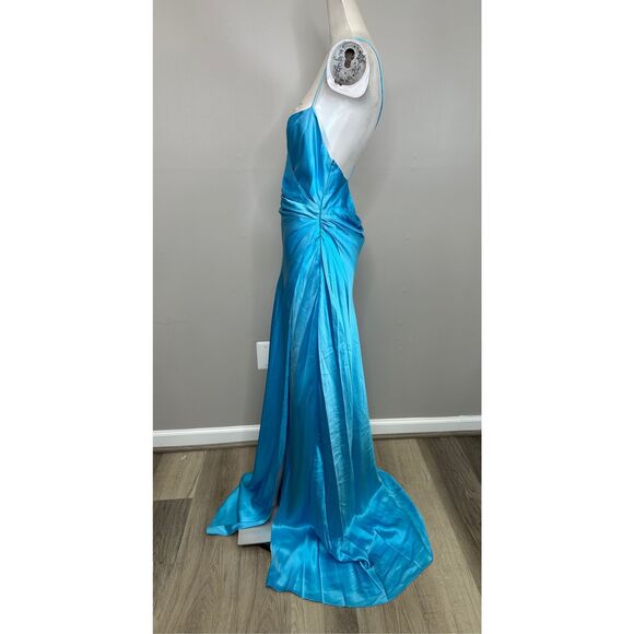The Sei Draped Silk Wrap Gown Size 8 $1219 - Picture 6 of 12